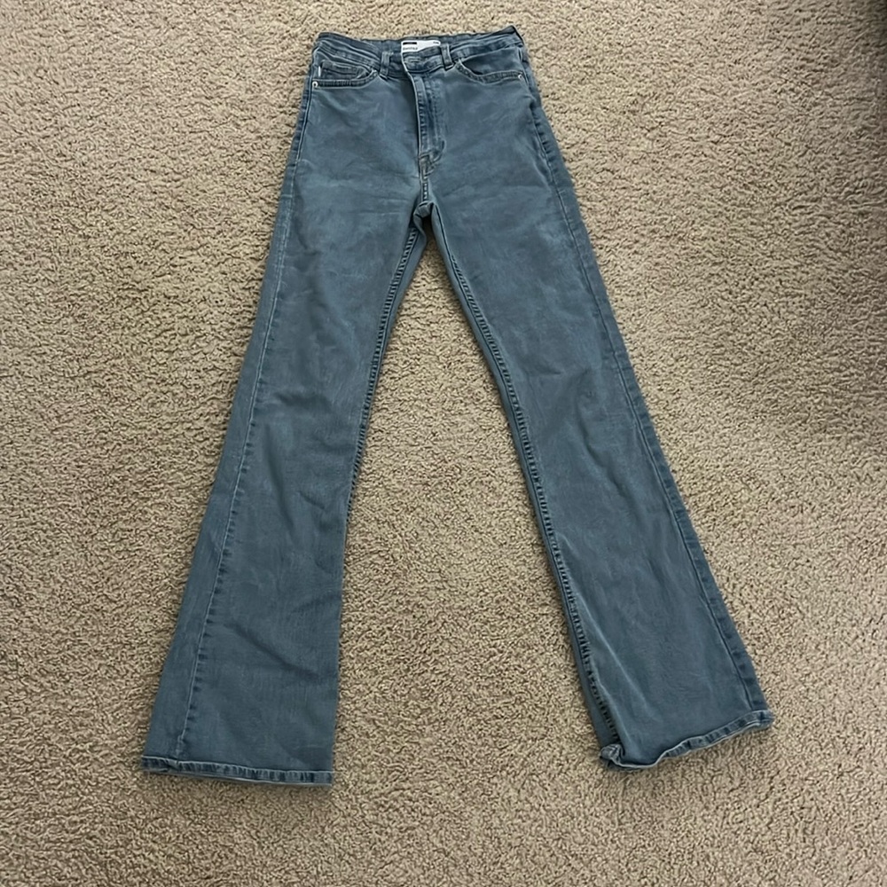 Bershka, highwasted-flare, denim jeans!